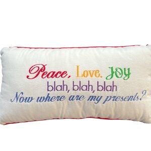 Leyla’s Christmas Velvet Pillow.